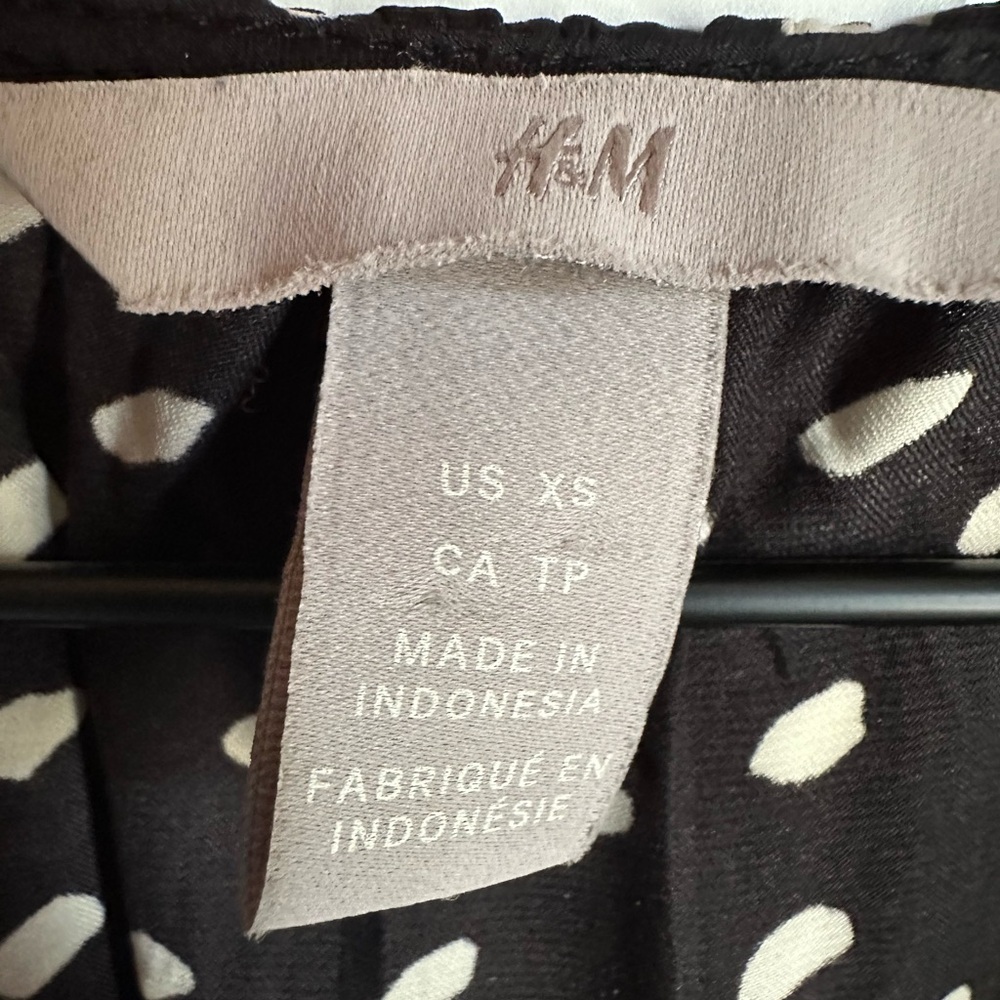↖️H&M Black and White Speckled Dress XS - Picture 6 of 9